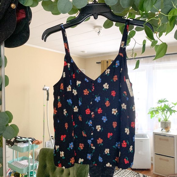 Madewell Tops - MADEWELL Floral Print Tank Top